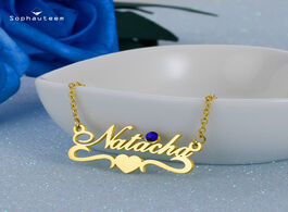 Foto van Sieraden custom letter pendant necklace for women men stainless steel name personalised birtshday st