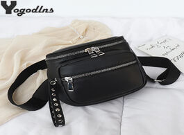 Foto van Tassen fashion women handbags new retro rivets pu leather crossbody shoulder bag ladies messenger ba