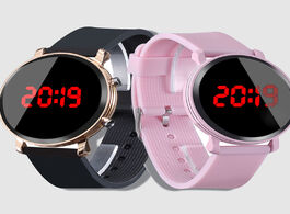 Foto van Horloge 2019 casual pink watch children s watches silicone led digital clock boys sport wristwatch k