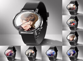 Foto van Horloge men watch rubber lovers watches diy can 1 piece custom you photo logo picture clock machinin
