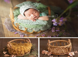 Foto van Baby peuter benodigdheden newborn photography props girl round vine woven basket photo shoot chair b