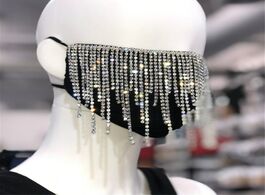 Foto van Sieraden sexy shiny rhinestone tassel mask decoration face accessories cover crystal jewelry for wom