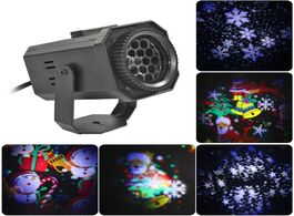 Foto van Lampen verlichting led christmas projector stage lights xmas lamp snowstorm spotlight party atmosphe