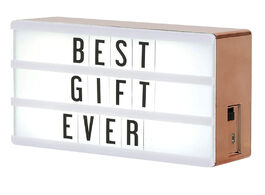 Foto van Huis inrichting mini magnetic lightbox with letters numbers symbols led changeable sign usb powered 
