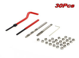 Foto van Auto motor accessoires spiral key thread repair tool 30pcs restore wire aluminum replacement set