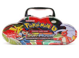 Foto van Speelgoed 102pcs set pokemon portable tin box takara tomy battle toys hobbies hobby collectibles gam