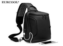 Foto van Tassen eurcool 2019 new crossbody bag for 9.7 ipad short trip chest usb charging water repellent sho