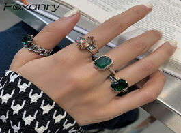 Foto van Sieraden foxanry 925 sterling silver zircon rings fine jewelry for women couples ins fashion creativ