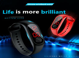 Foto van Horloge new waterproof led electronic watch children s sports wrist simple kids watches stylish for 