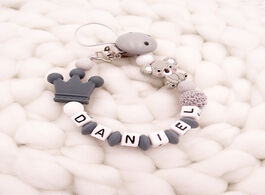 Foto van Baby peuter benodigdheden new handmade free personalized name pacifier clips koala chain holder chup