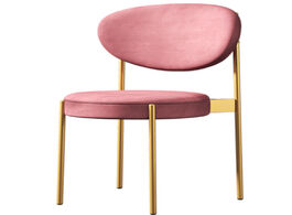 Foto van Meubels nordic backrest dining chair creative restaurant suede casual modern minimalist coffee