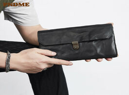 Foto van Tassen fashion trend luxury genuine leather men s clutch bag retro high quality natural first layer 