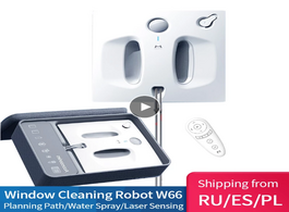 Foto van Huishoudelijke apparaten smart water spray window cleaner hutt w66 electric cleaning robot magnetic 