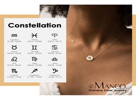 Foto van Sieraden e manco stainless steel necklace women choker simple dainty pendant for fashion jewelry