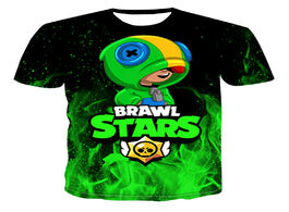 Foto van Speelgoed 2020 3d printed t shirt kids fashion brawling stars crow hot game boy 8 bit spike tees gir