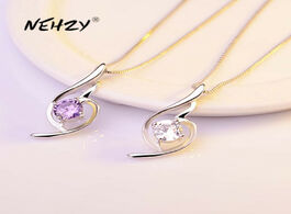 Foto van Sieraden nehzy 925 sterling silver new woman fashion jewelry high quality purple crystal zircon retr