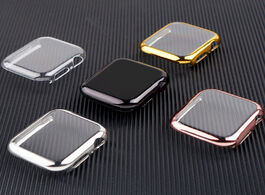 Foto van Horloge cover for apple watch case 44mm 40mm 42mm 38mm accessories soft all around tpu bumper screen