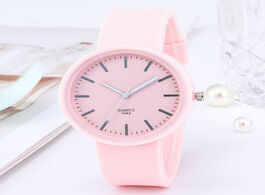 Foto van Horloge 2020 new fashion women watches ins trendy candy color wrist watch korean silicone band quart