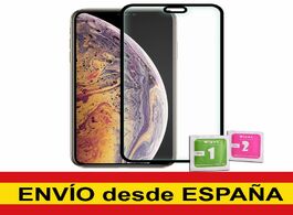 Foto van Telefoon accessoires tempered glass protector to iphone xs max 11 pro black full