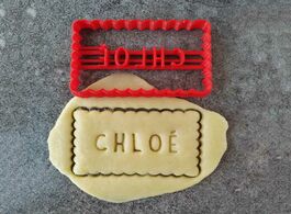 Foto van Huis inrichting custom your name cookie cutter personalized stamp alphabet fondant mould chocolate b
