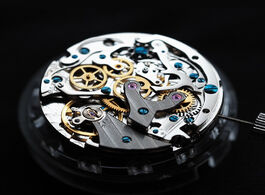Foto van Horloge seagull manual winding 2 register mechanical chronograph ty2901 st1901 movement 31.3mm clock