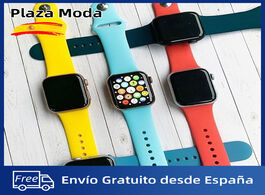 Foto van Horloge apple watch strap 38 42 40 44 mm band serie 5 for all series multicolored silicone shipping 