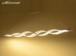 Foto van Lampen verlichting dinning room pendant lights led modern for acrylic metal suspension hanging ceili