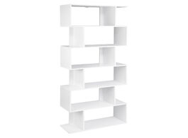 Foto van Meubels white book shelf 6 storage cubes unit tall freestanding bookcases for living room bedroom of