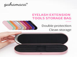Foto van Schoonheid gezondheid gahamaca tinplate tweezer storage box for eyelash extension organizer case las