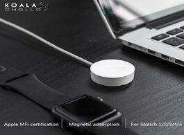 Foto van Telefoon accessoires wireless charger apple watch 5 6 metallic matter 1m for smart magnetic usb char