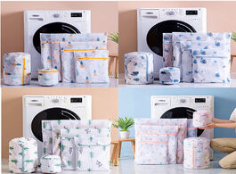 Foto van Huis inrichting 1 set zipper mesh laundry bag washing machine dedicated dirty wash underwear sock br