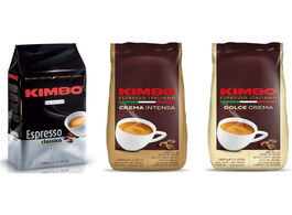 Foto van Food kimbo kit coffee beans 3 bags 1 kg espresso classic cream intense sweet