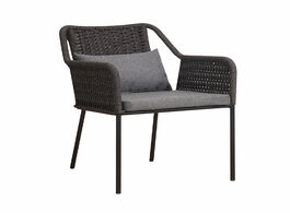 Foto van Vince design breda outdoor dining chair black 