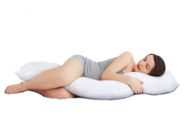 Foto van Royal textile body pillow zwangerschapskussen wit 