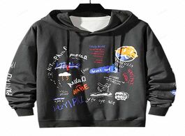 Foto van: Heren hoodies sweatshirts letter graffiti hoodie
