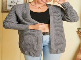 Foto van: Dames trui truien sweaters vesten open front raglan sleeve cardigan