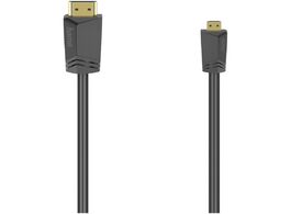 Foto van Hama high speed hdmi kabel con. type a d micro ethernet 1 5 m