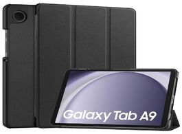 Foto van Accezz trifold bookcase samsung galaxy tab a9 tablethoesje zwart 