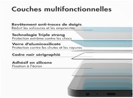 Foto van Accezz triple strong full cover glas screenprotector met applicator samsung galaxy a54 s23 fe tablet