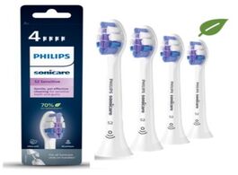 Foto van Philips tandenborstelset s2 sensitive 4 stuks sonicare mondverzorging accessoire wit