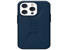 Foto van Uag civilian backcover magsafe iphone 14 pro telefoonhoesje blauw 