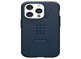 Foto van Uag civilian backcover magsafe iphone 15 pro telefoonhoesje blauw 