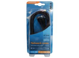Foto van Scanpart netwerkkabel utp cat6 1 5 m kabel zwart