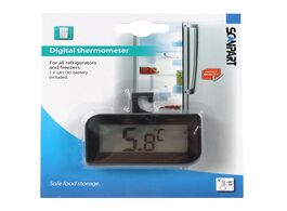 Foto van Scanpart koelkast diepvries thermometer digitaal accessoire zwart