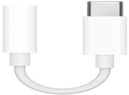 Foto van Apple usb c naar 3 5 mm jack adapter telefonie accessoire wit 