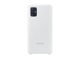 Foto van Samsung silicone cover galaxy a51 telefoonhoesje wit 
