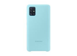 Foto van Samsung silicone cover galaxy a51 telefoonhoesje blauw 