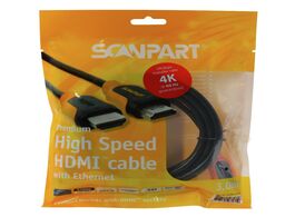 Foto van Scanpart premium high speed hdmi kabel met ethernet 3.0m 4k60hz 18gbps 