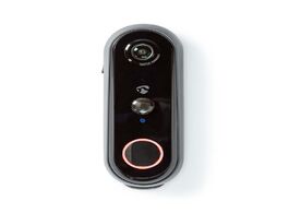 Foto van Nedis smartlife videodeurbel batterij gevoed slimme deurbel grijs