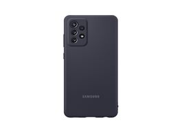 Foto van Samsung galaxy a72 silicone cover telefoonhoesje zwart 